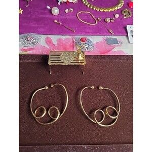 Vintage Un Marked GF hooper earrings , Jackets, Hangers